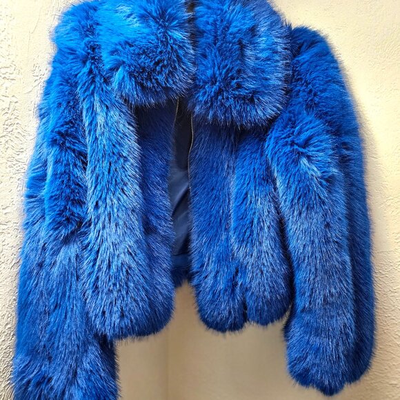Akira Blue Mars Girl Faux Fur Jacket (small) - Picture 6 of 6